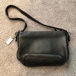 Vintage coach black small purse. Barely used.